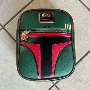 Loungefly Star Wars Boba Fett Helmet Crossbody Bag